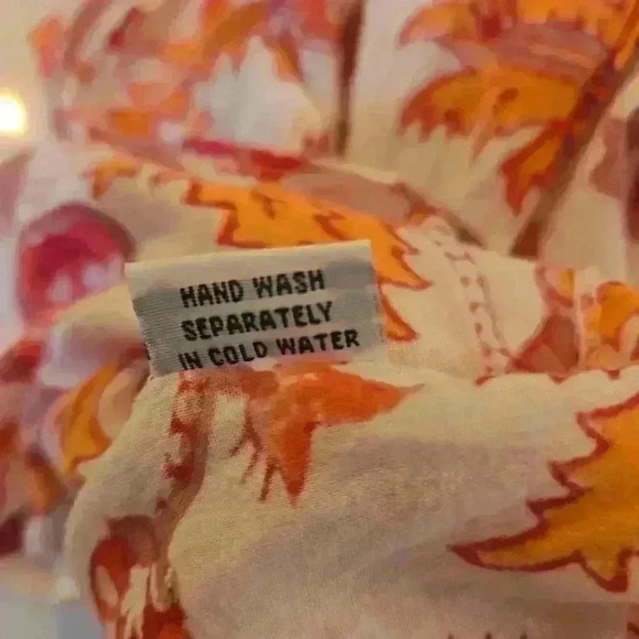 Roberta Roller Rabbit Womens Floral Cotton Tunic Blouse Pink White Size Large - Picture 8 of 8